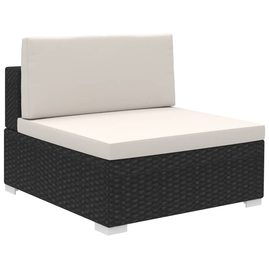 8 Piece Garden Lounge Set With Cushions Poly Rattan