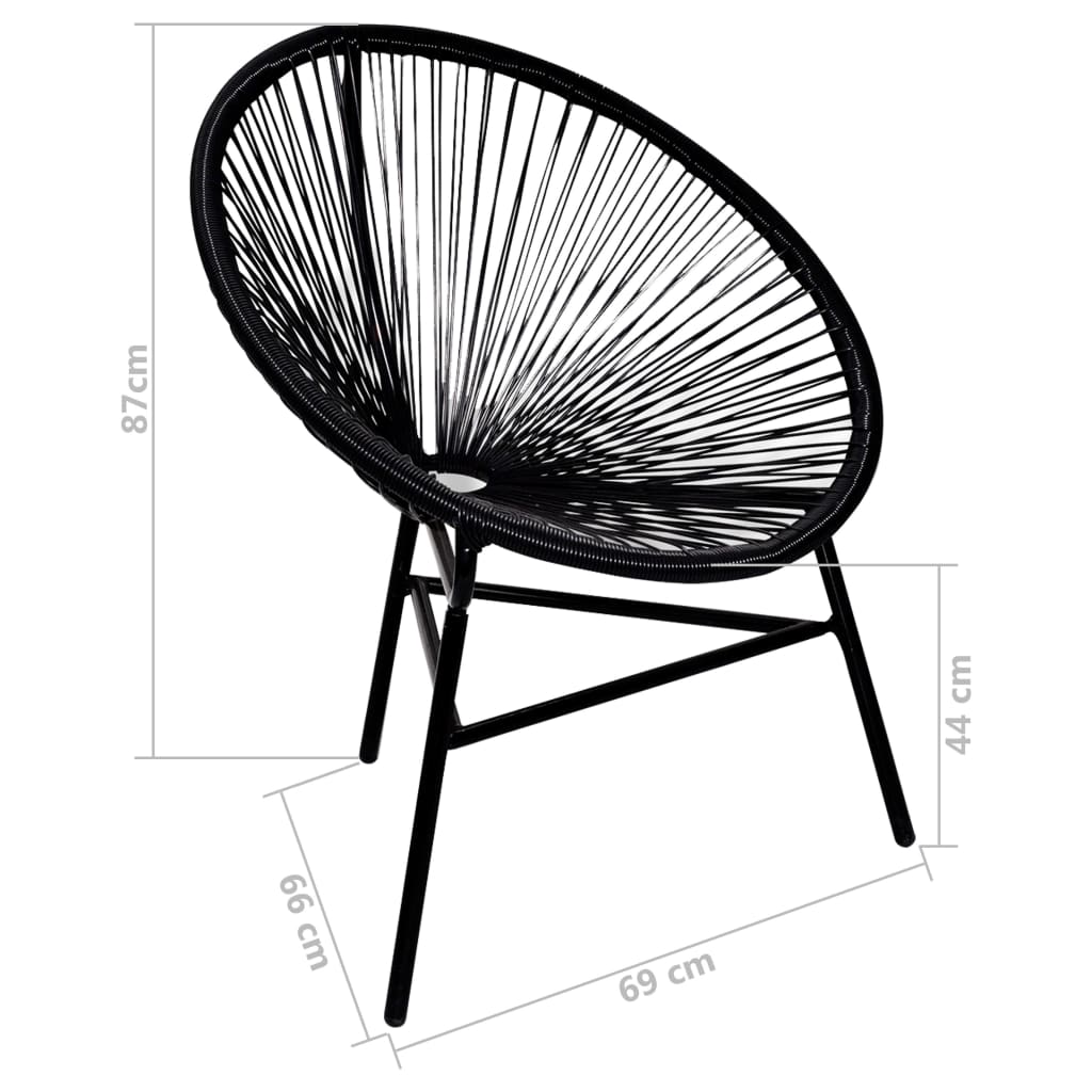 Garden Moon Chair Poly Rattan