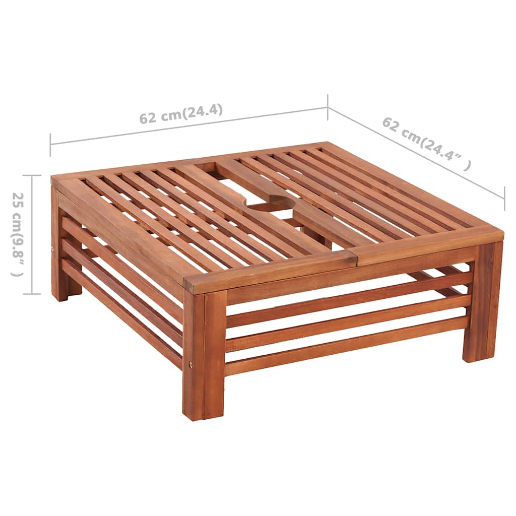 Outdoor Umbrella & Parasol Accessories Wooden Stand Cover 62 cm