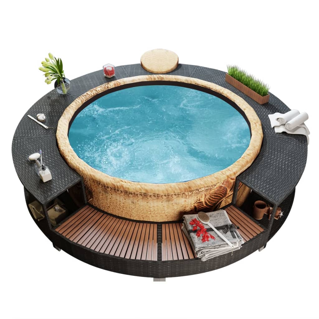 Hot Tub Surround Poly Rattan