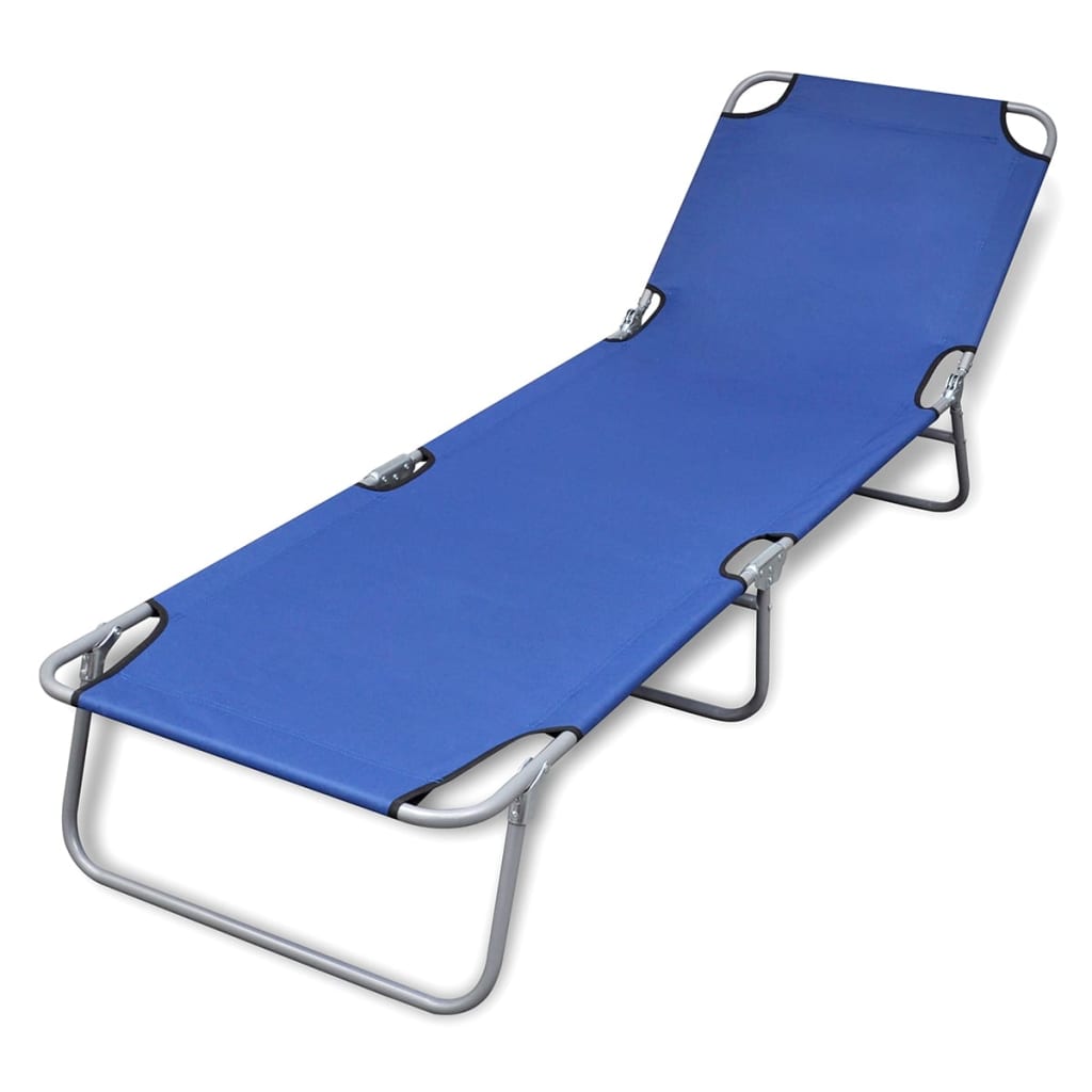 Foldable Sunlounger With Adjustable Backrest