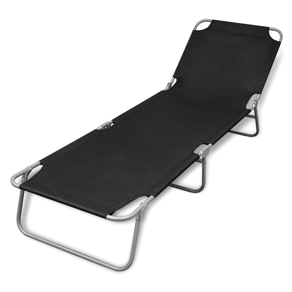 Foldable Sunlounger With Adjustable Backrest