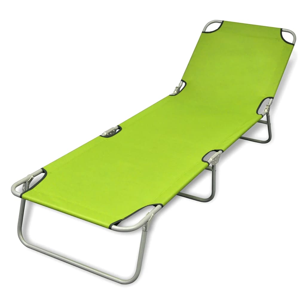 Foldable Sunlounger With Adjustable Backrest