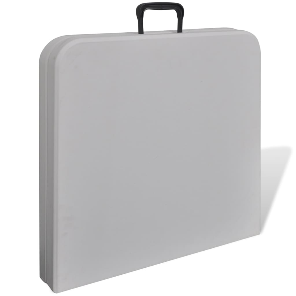 Foldable Garden Table 122 Cm Hdpe White