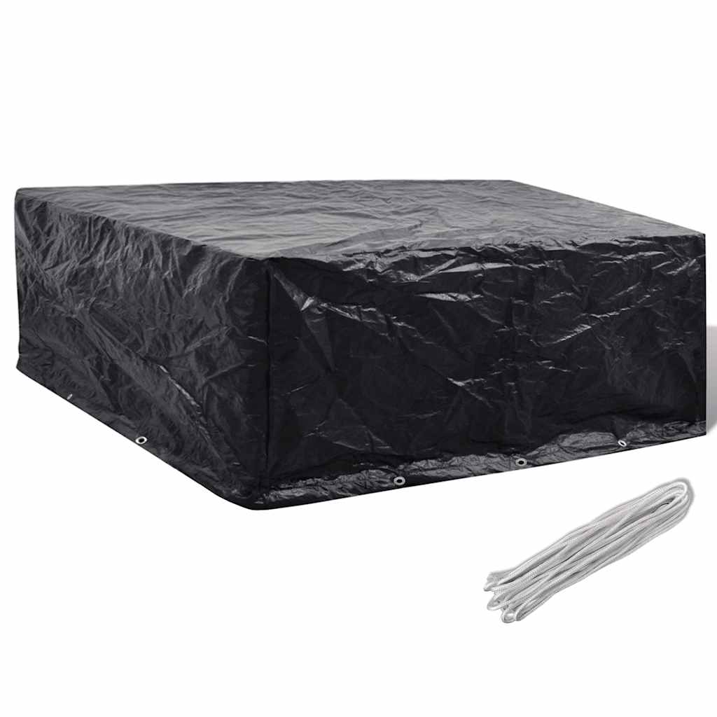 Garden Furniture Cover 4 Person Poly Rattan Set 8 Eyelets 113 X 113Cm