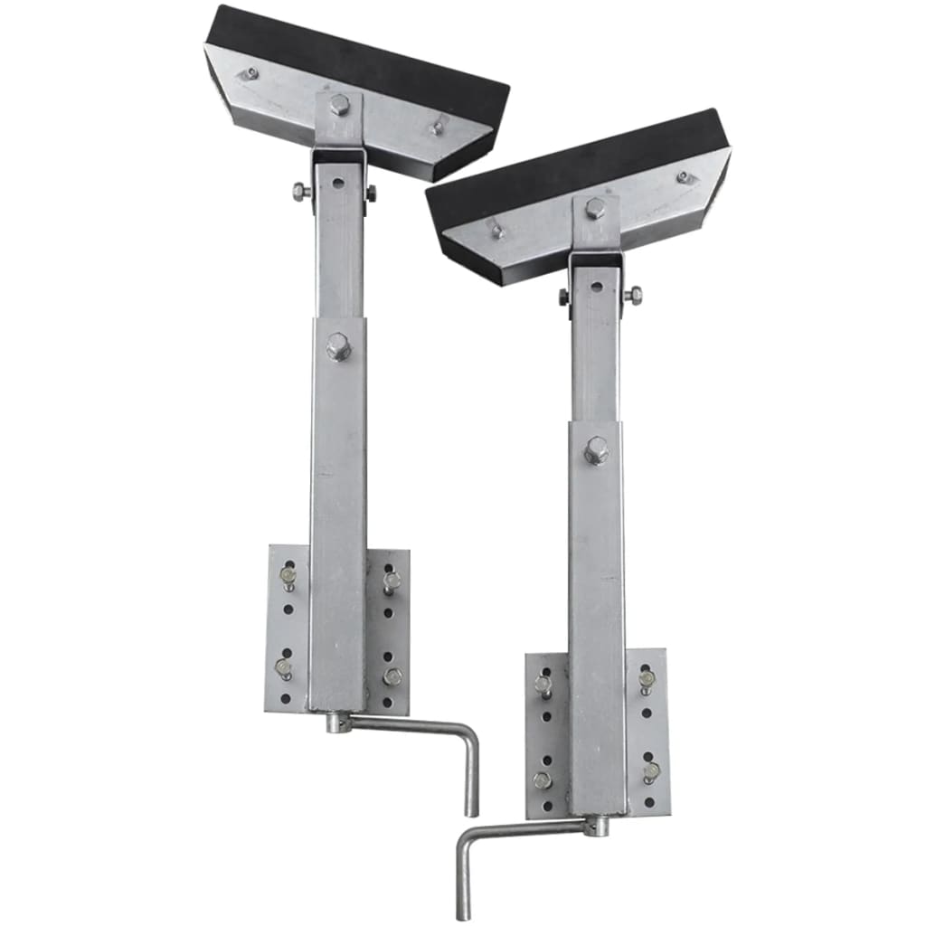 Boat Trailer Solid Bar Bow Support Set Of 2 63 - 88 Cm