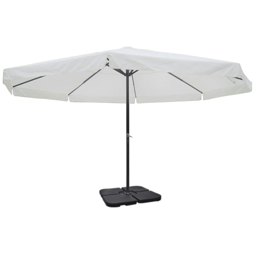 Aluminium Garden Parasol With Portable Base