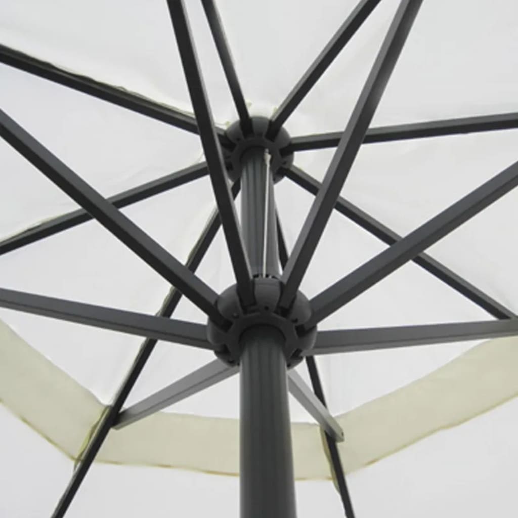 Aluminium Garden Parasol With Portable Base