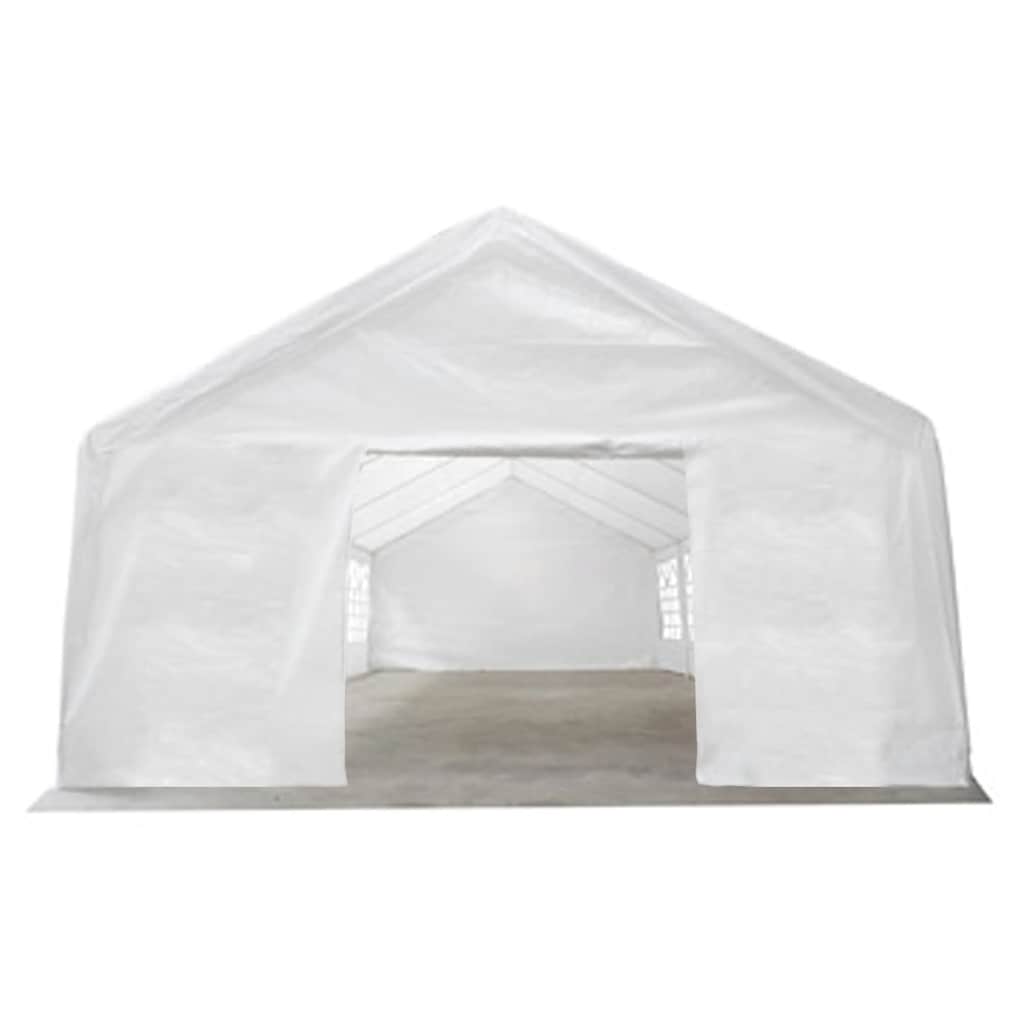 Gazebo 12x6m White Party Tent Replacement Roof Cover PE Marquee Canopy Fabric On