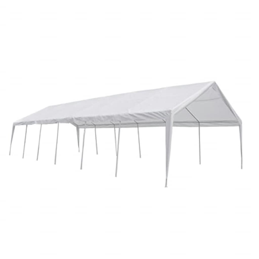 Gazebo 12x6m White Party Tent Replacement Roof Cover PE Marquee Canopy Fabric On