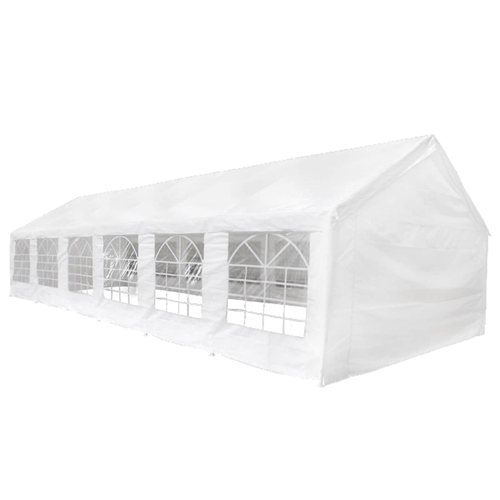 Tent Fabric Without Frame White 12 X 6 M Pe