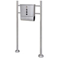 Post Boxes On Stand Stainless Steel 37.5 X 13 X 31 Cm 31 X 10.5 X 33.5 Cm Mailbo