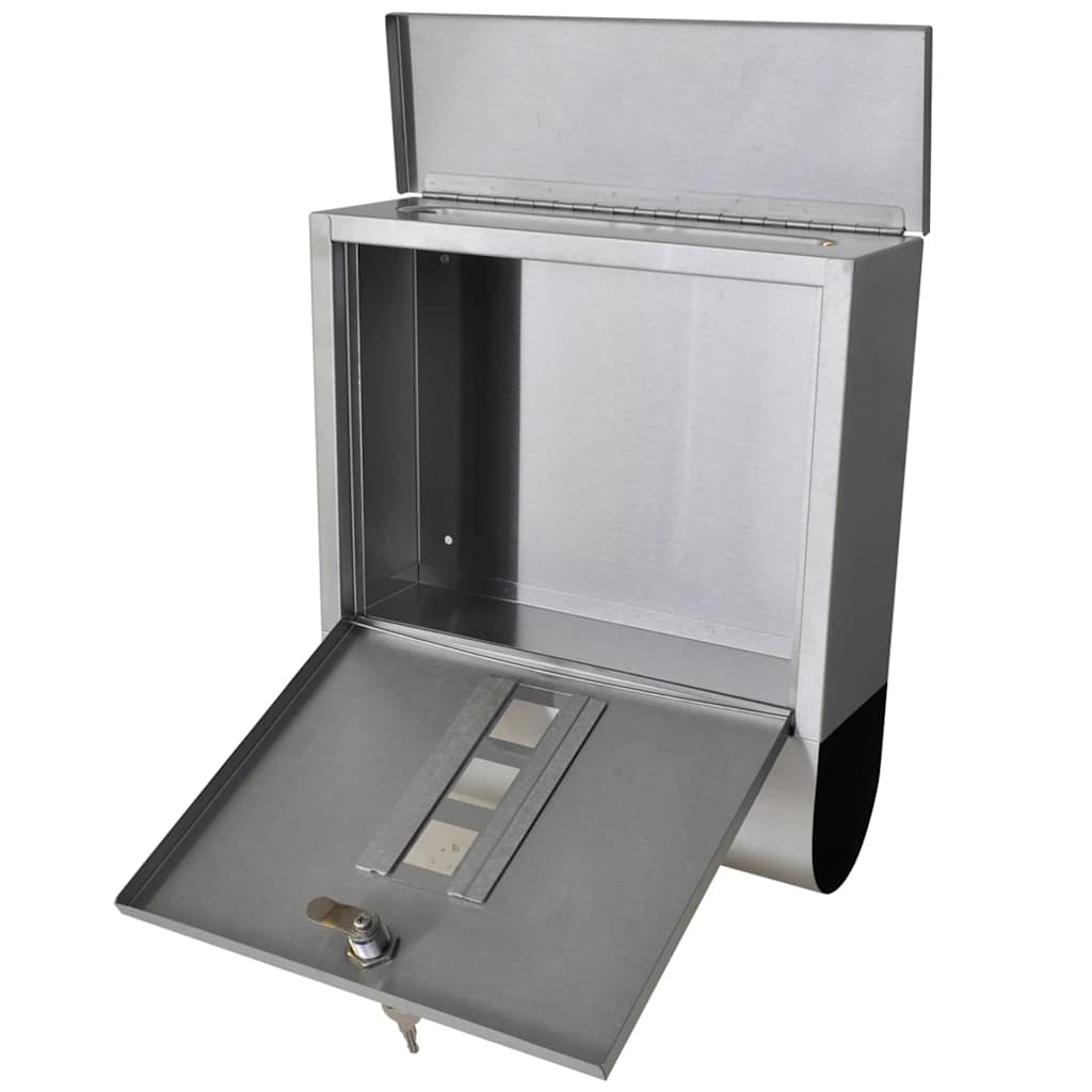 Post Boxes On Stand Stainless Steel 37.5 X 13 X 31 Cm 31 X 10.5 X 33.5 Cm Mailbo