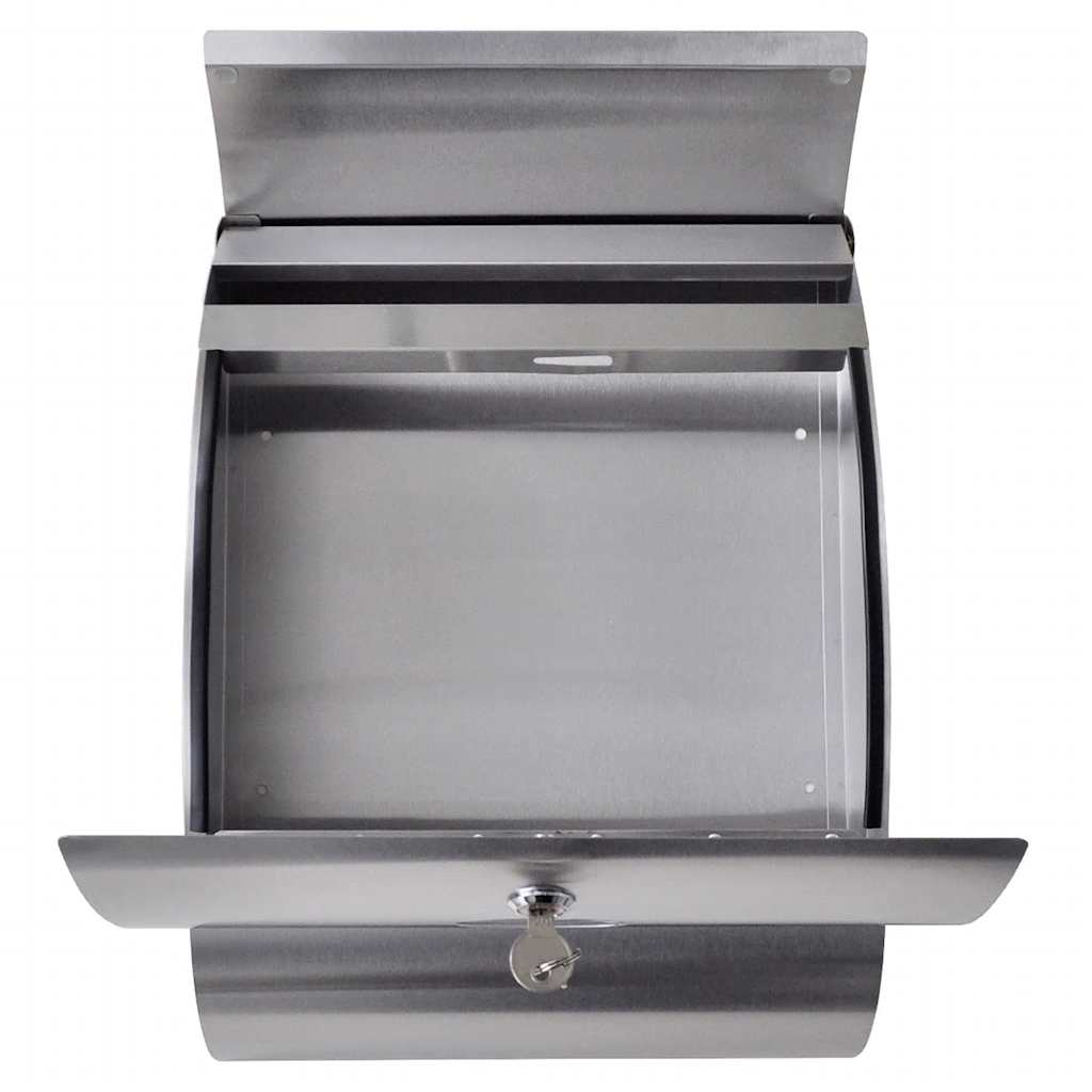 Post Boxes On Stand Stainless Steel 37.5 X 13 X 31 Cm 31 X 10.5 X 33.5 Cm Mailbo