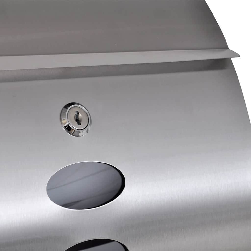 Post Boxes On Stand Stainless Steel 37.5 X 13 X 31 Cm 31 X 10.5 X 33.5 Cm Mailbo