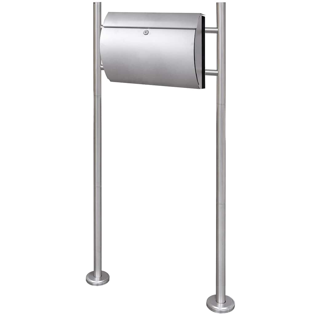 Post Boxes On Stand Stainless Steel 37.5 X 13 X 31 Cm 31 X 10.5 X 33.5 Cm Mailbo