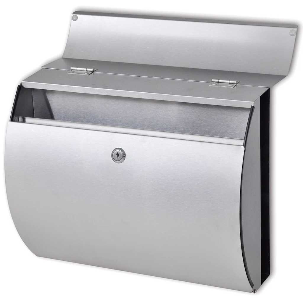 Post Boxes On Stand Stainless Steel 37.5 X 13 X 31 Cm 31 X 10.5 X 33.5 Cm Mailbo