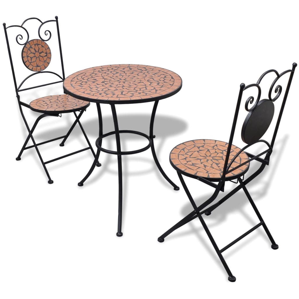Patio Furniture | | Powder-Coated Iron, Ceramic Tile | Small