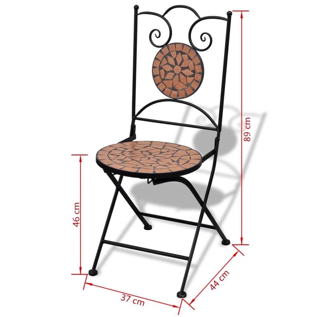 Patio Furniture | | Powder-Coated Iron, Ceramic Tile | Small