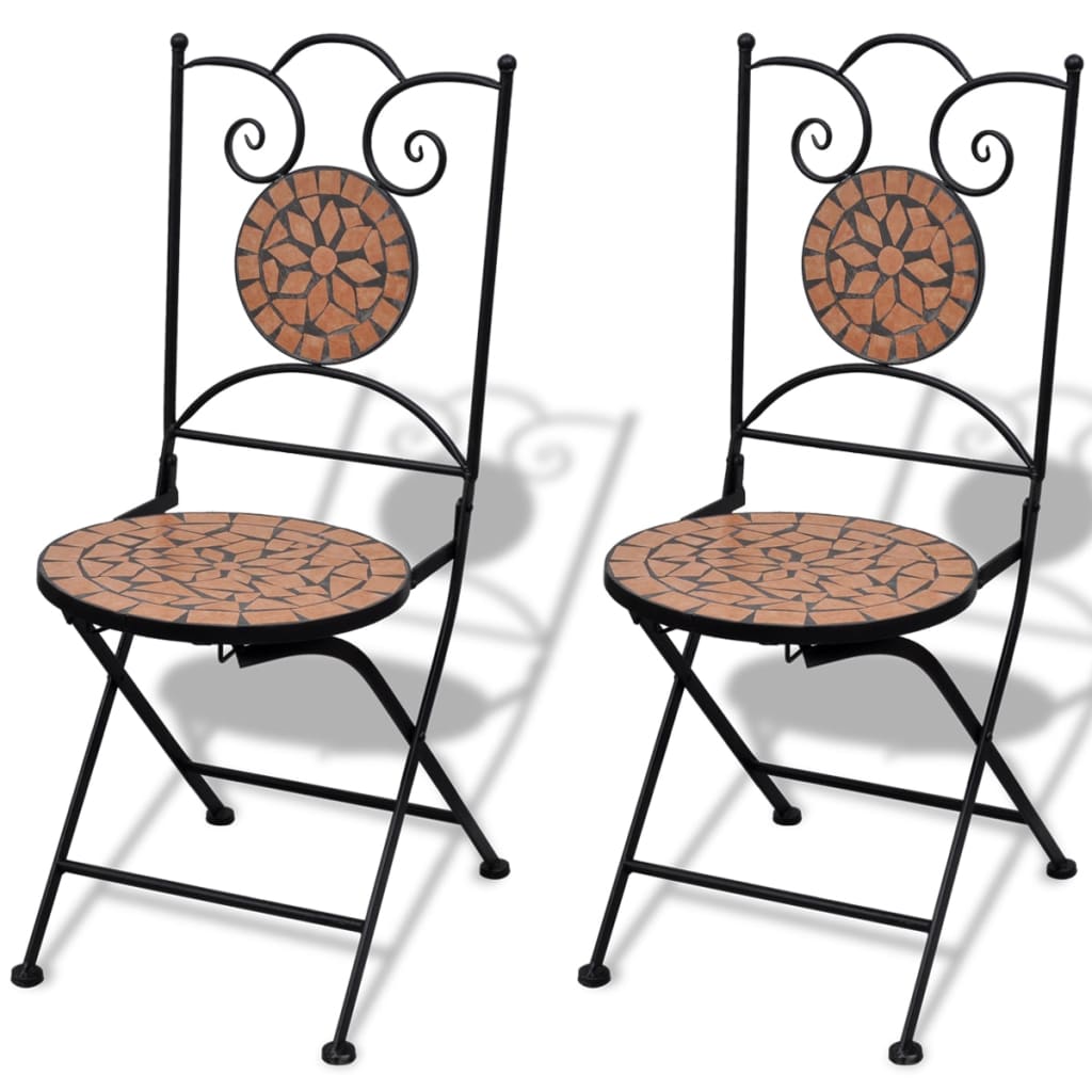 Patio Furniture | | Powder-Coated Iron, Ceramic Tile | Small