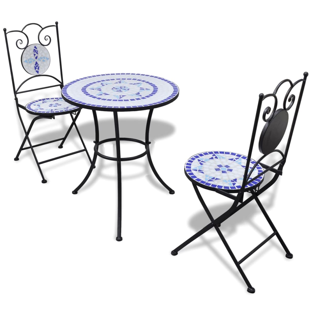 Patio Furniture | | Powder-Coated Iron, Ceramic Tile | Small