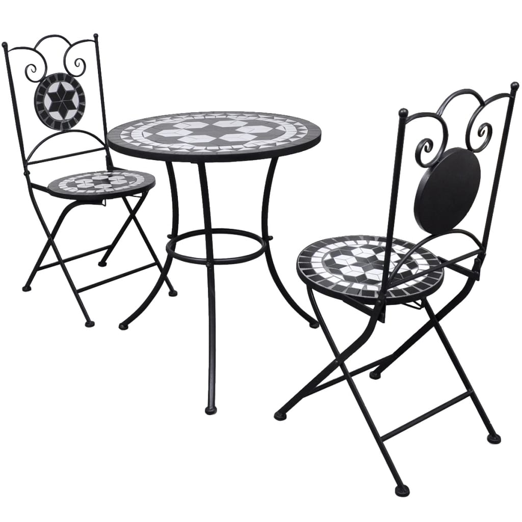 Patio Furniture | | Powder-Coated Iron, Ceramic Tile | Small