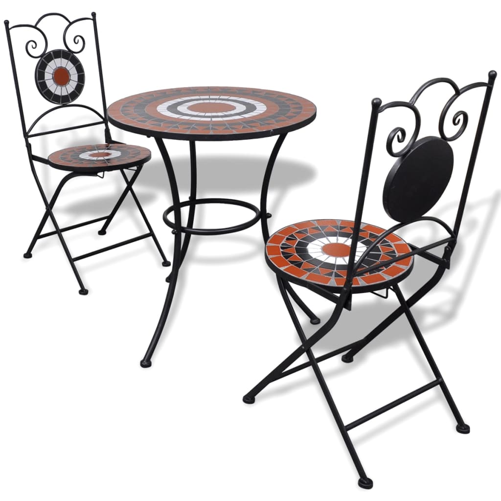 Patio Furniture | | Powder-Coated Iron, Ceramic Tile | Small