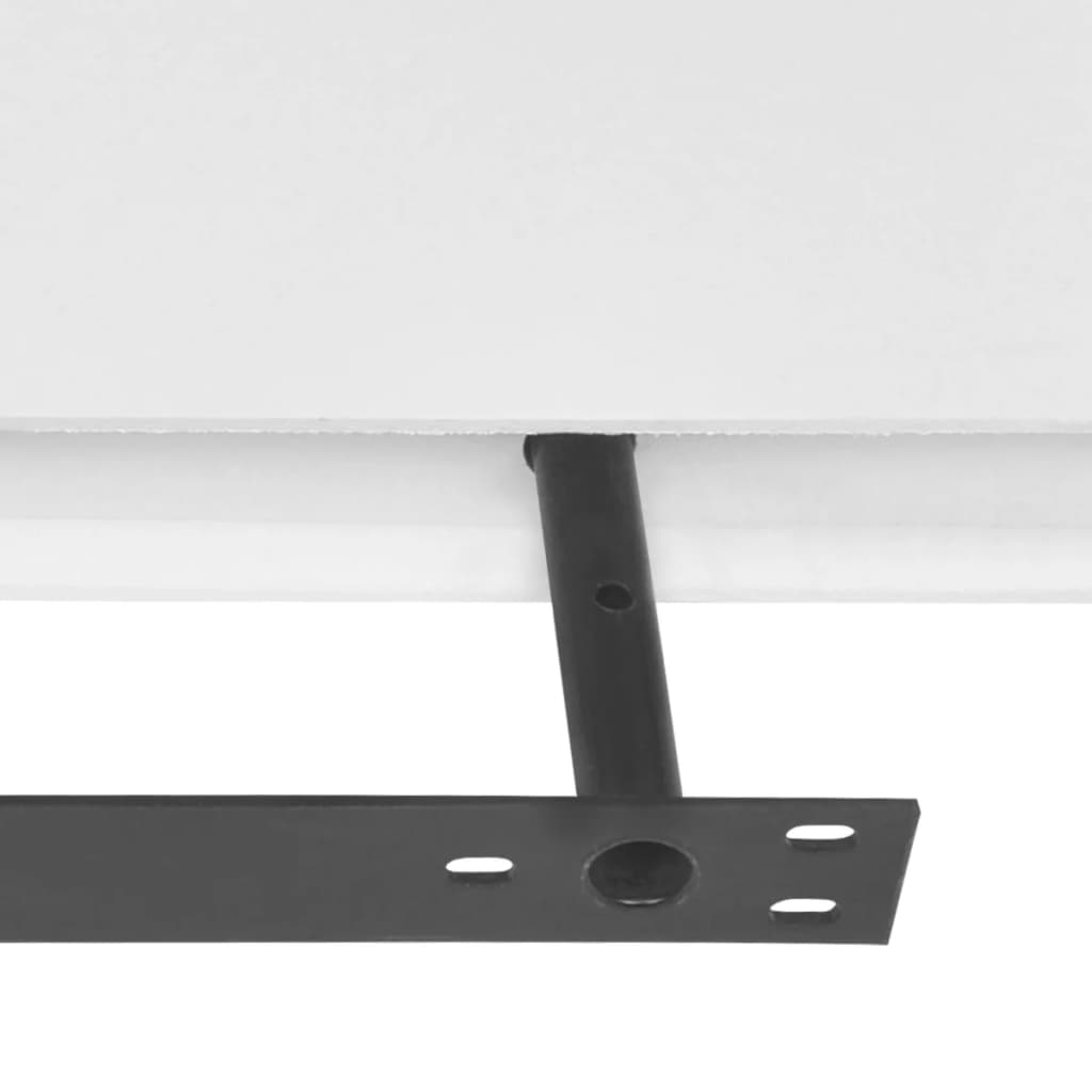 2 Mdf Floating Wall Display Shelves Book/Dvd Storage