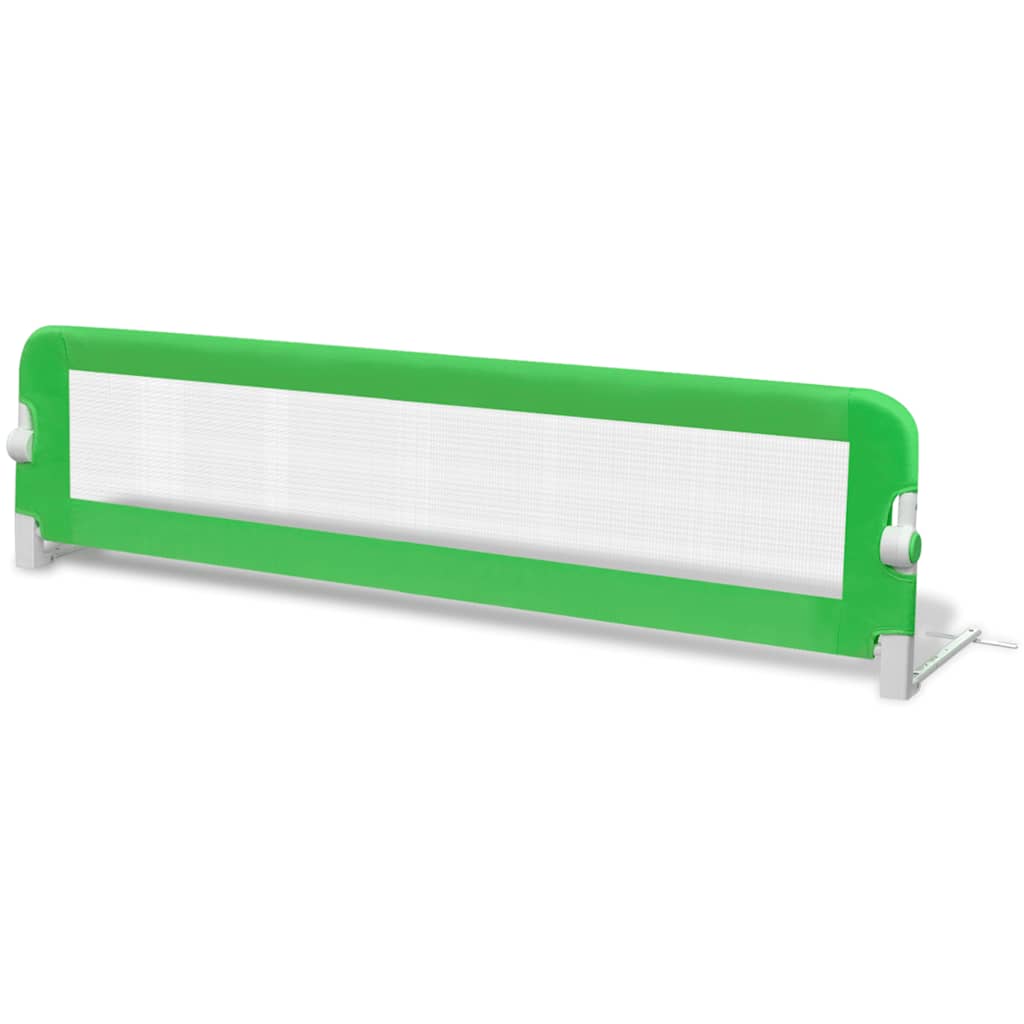 Toddler Bed Safety Rail 150cm Green Foldable Bed Guard Mesh 18 Months-5 Years