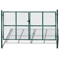 Double Door Fence Gate 300X150 Cm Powder-Coated Steel