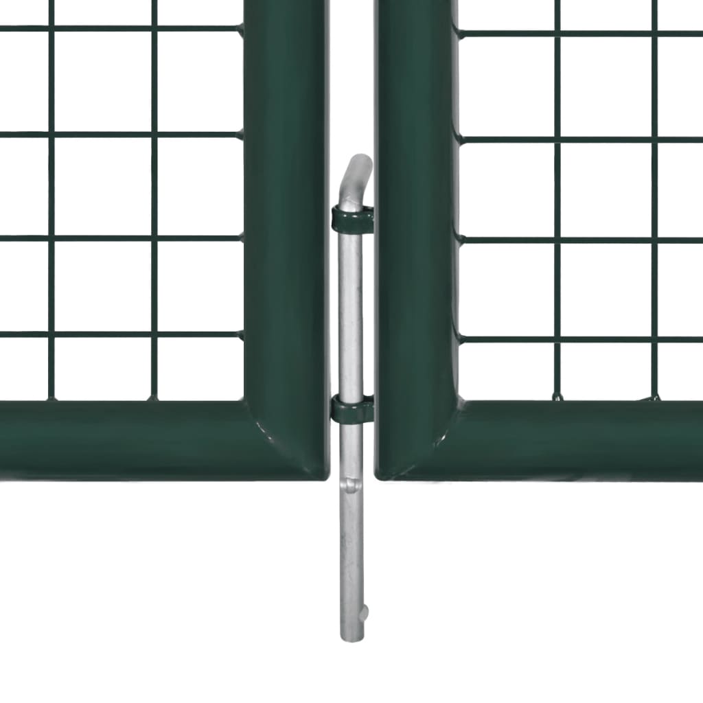 Double Door Fence Gate 300X150 Cm Powder-Coated Steel