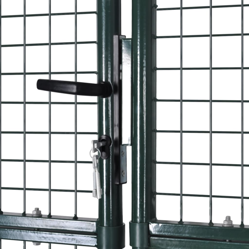 Double Door Fence Gate 300X150 Cm Powder-Coated Steel