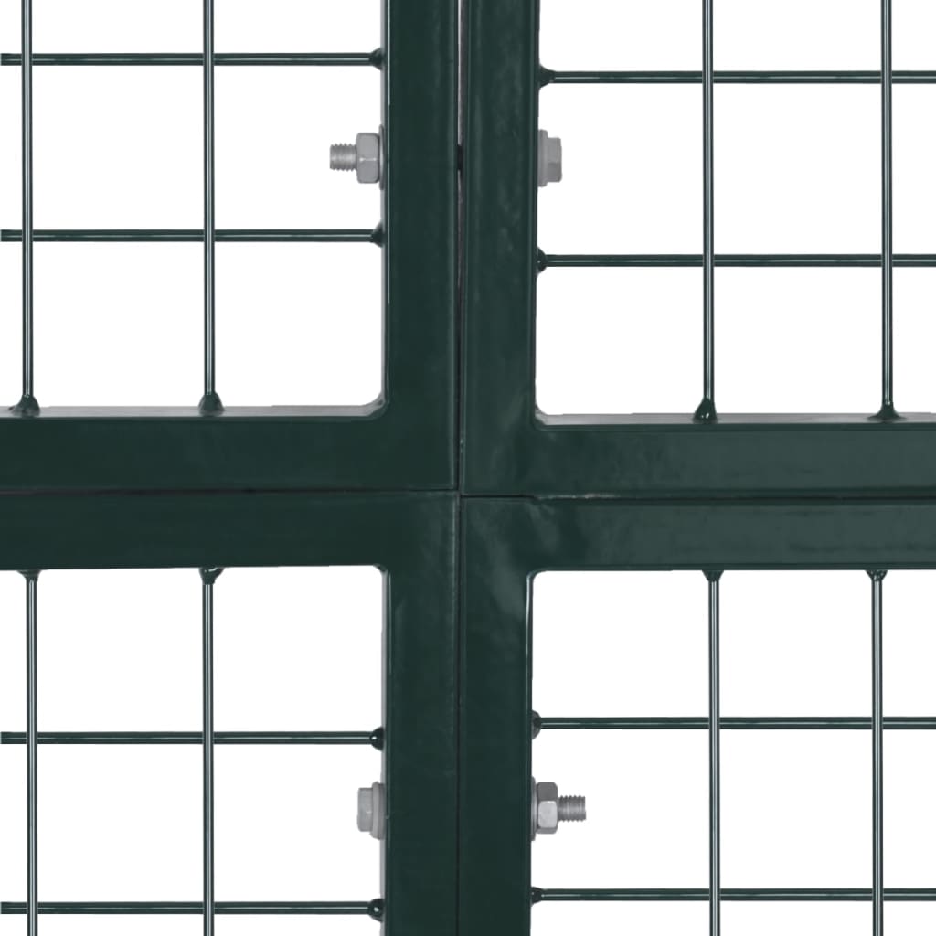 Double Door Fence Gate 300X150 Cm Powder-Coated Steel