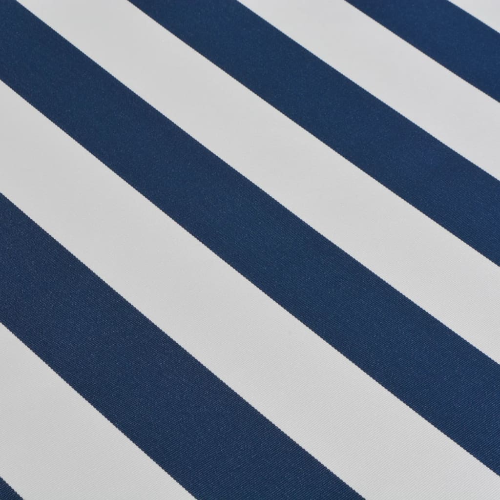 Folding Awning Manual-Operated 500 Cm Blue And White