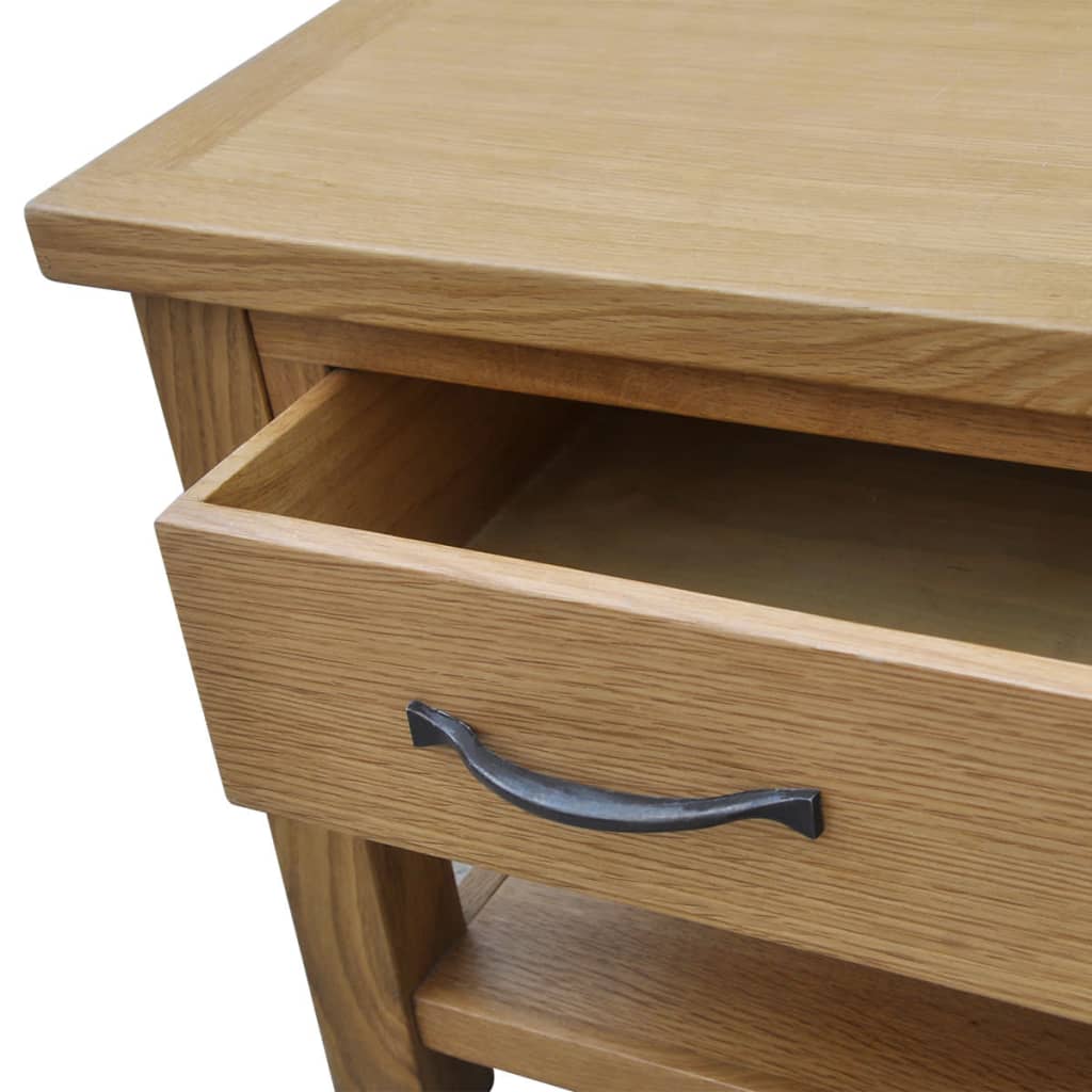 Coffee Table 88X53X45 Cm Solid Oak Wood