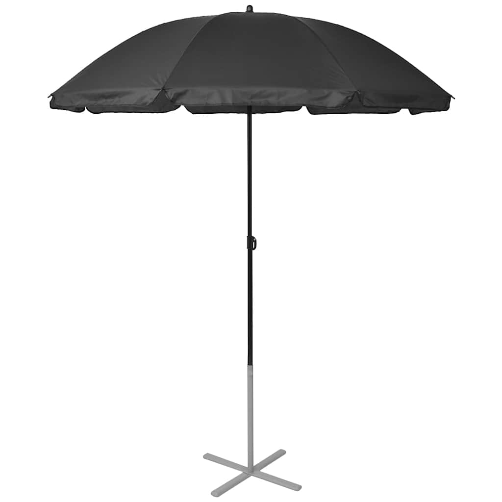 Sunloungers Sun Loungers Umbrella Aluminium Black Garden Patio Recliner Beds 156