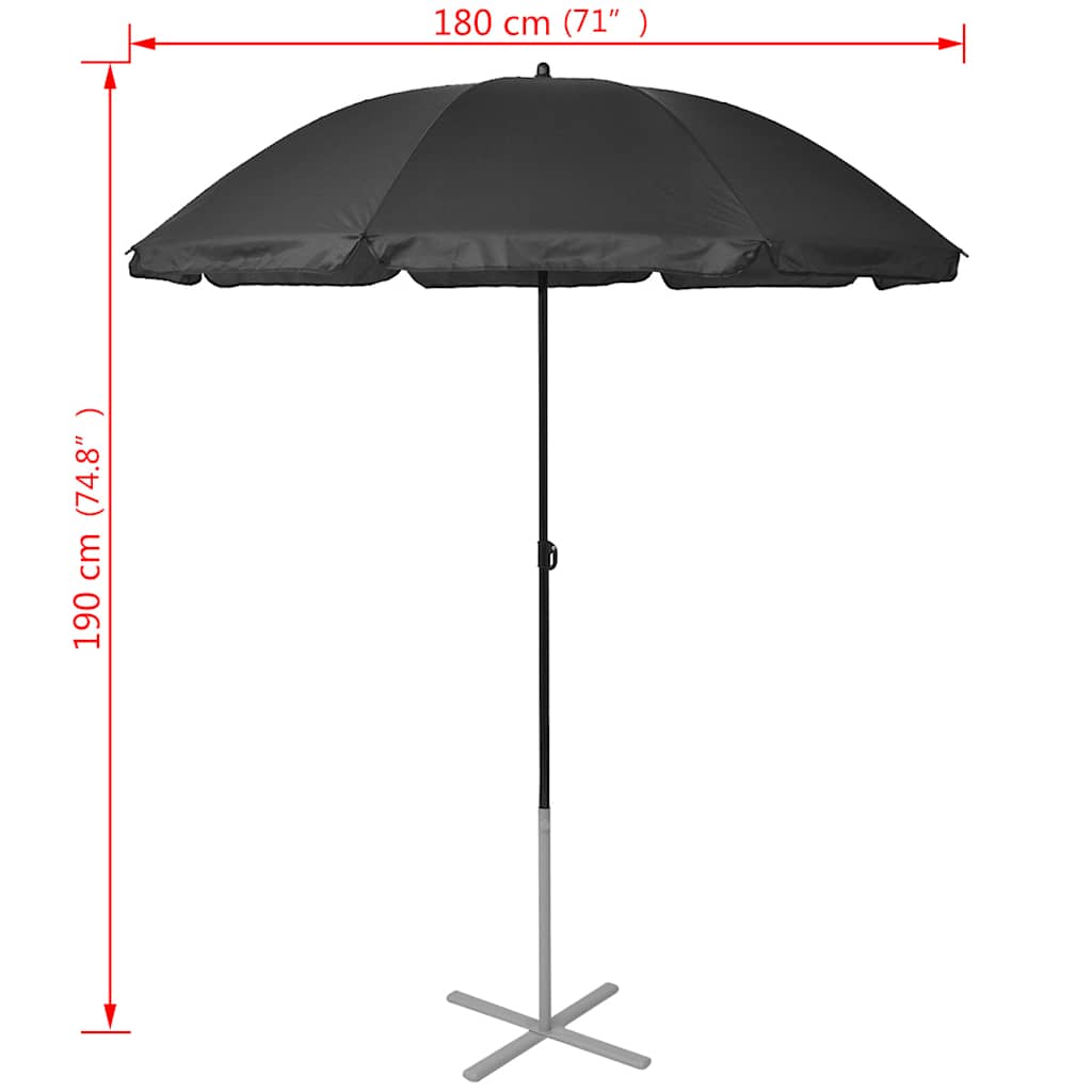 Sunloungers Sun Loungers Umbrella Aluminium Black Garden Patio Recliner Beds 156