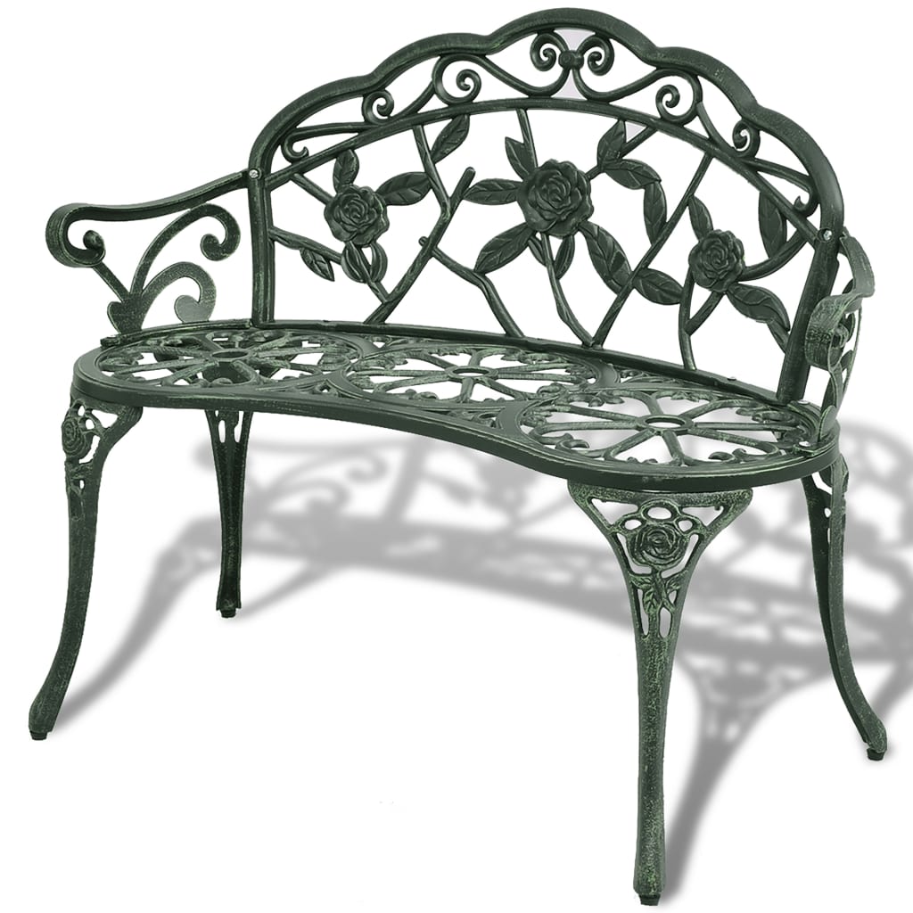 Garden Bench 100 Cm Cast Aluminium