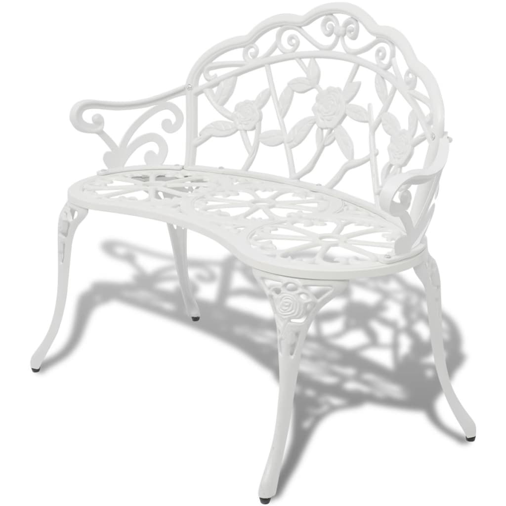 Garden Bench 100 Cm Cast Aluminium