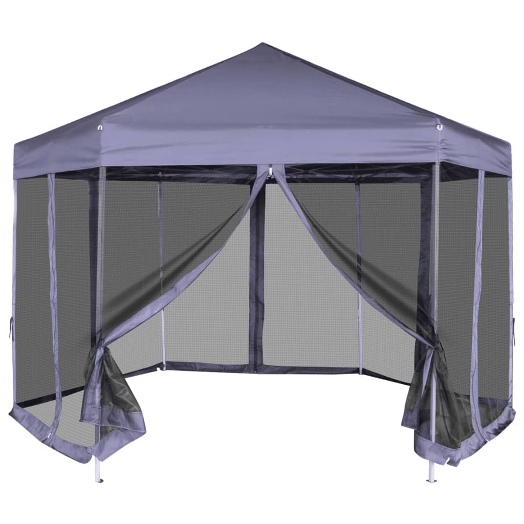 Hexagonal Pop-Up Marquee With 6 Sidewalls 3.6X3.1 M