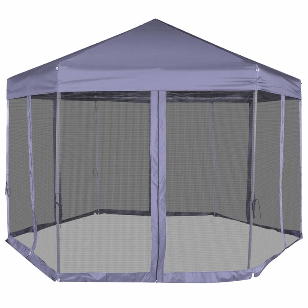 Hexagonal Pop-Up Marquee With 6 Sidewalls 3.6X3.1 M