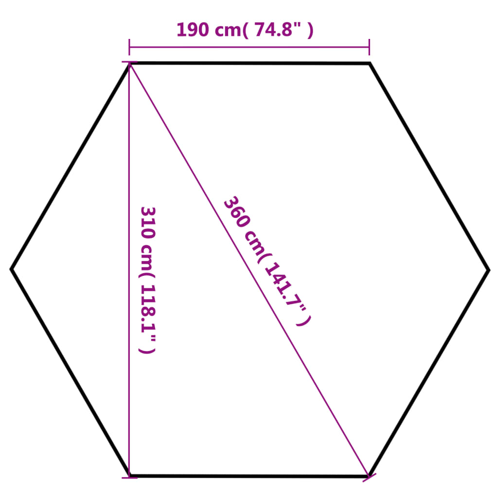 Hexagonal Pop-Up Marquee With 6 Sidewalls 3.6X3.1 M