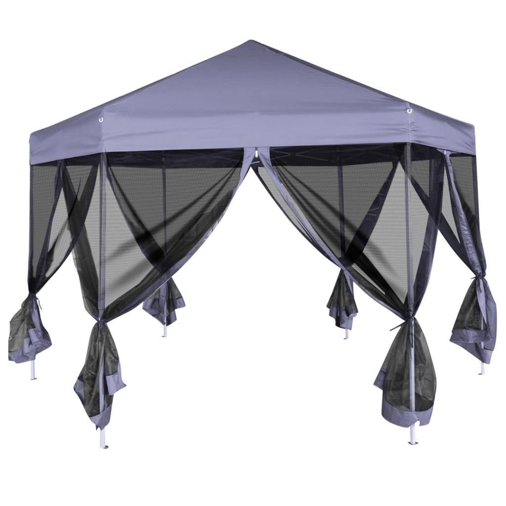 Hexagonal Pop-Up Marquee With 6 Sidewalls 3.6X3.1 M