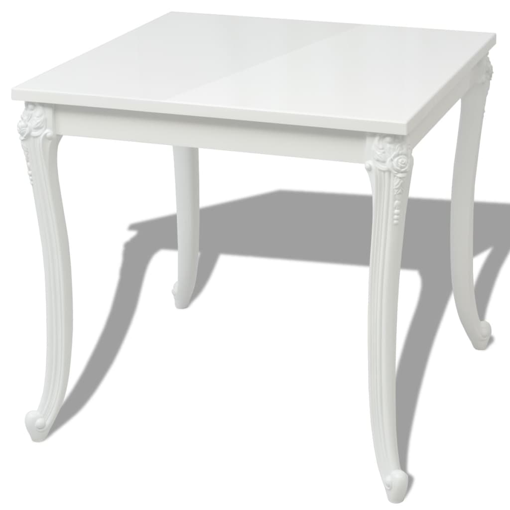 Dining Table High Gloss White