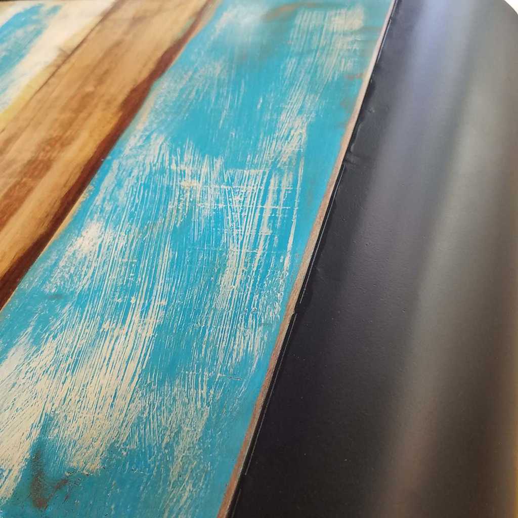 Coffee Table Solid Reclaimed Wood Multicolour Solid reclaimed wood + steel frame