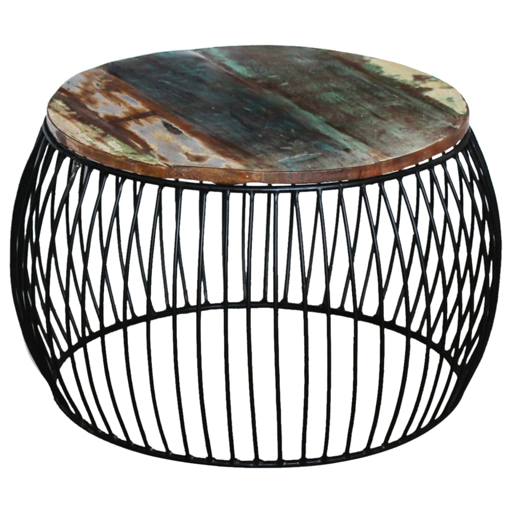 Coffee Table | Multicolour | Reclaimed Wood And Iron | Medium | Durable