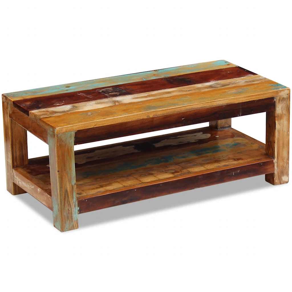 Coffee Table Solid Reclaimed Wood 90X45X35 Cm