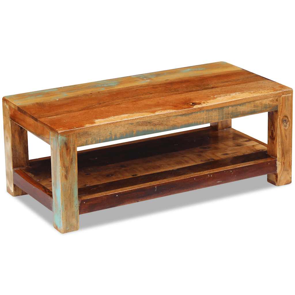 Coffee Table Solid Reclaimed Wood 90X45X35 Cm