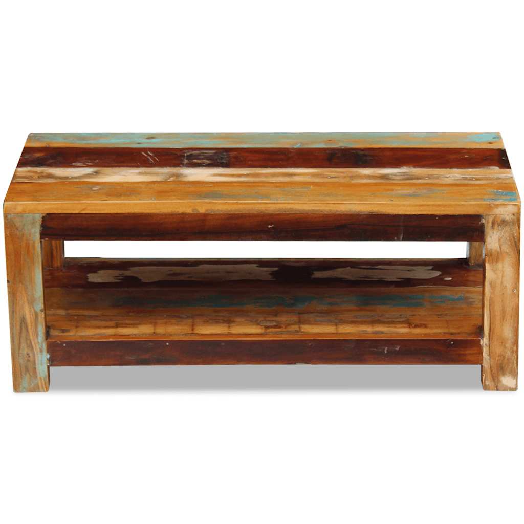 Coffee Table Solid Reclaimed Wood 90X45X35 Cm