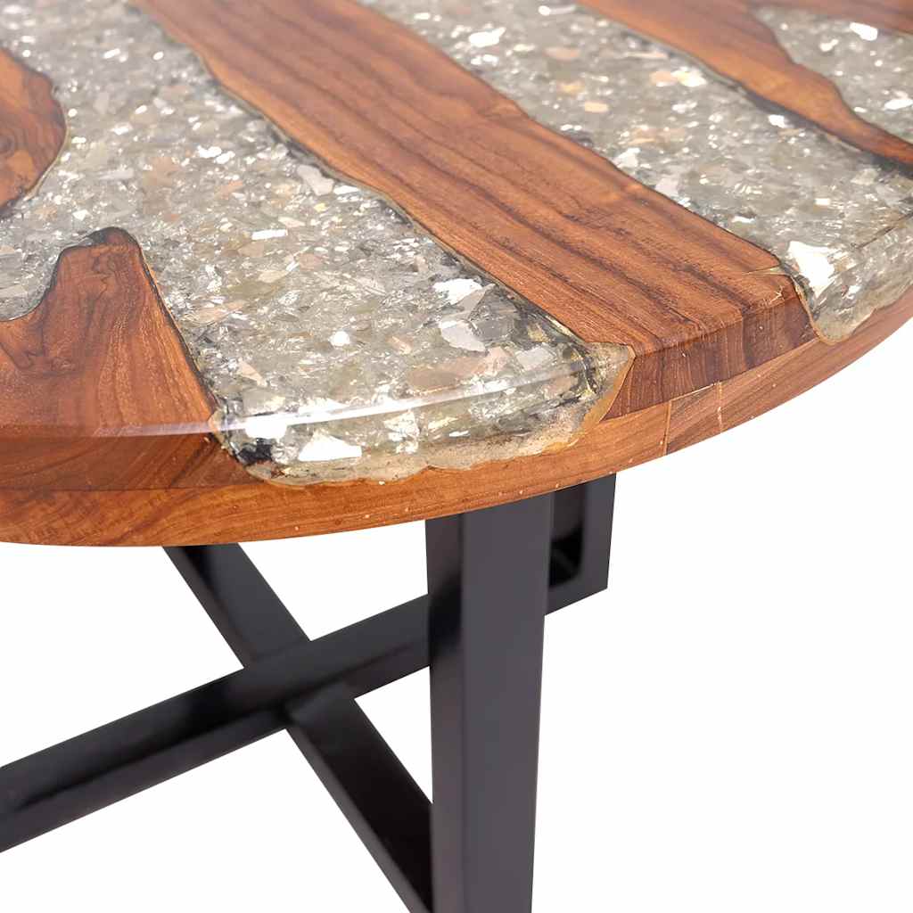 Coffee Table Teak Resin 100X50 Cm Multicolour 60 X 40 Cm 100 X 50 X 40 Cm 100 Cm
